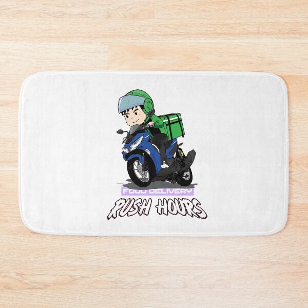 Item preview, Food Delivery Rush Hours Bike Turning designed and sold by darknessjeff86.