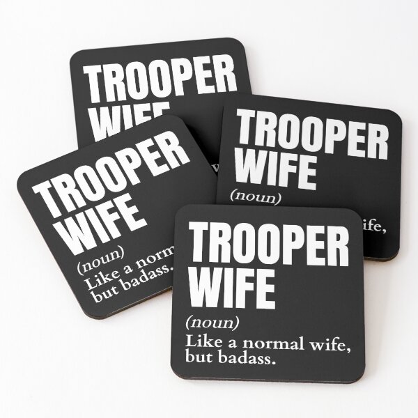 Item preview, Funny Badass Trooper Wife Definition designed and sold by EndlessFreedom.