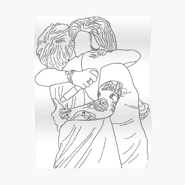 Larry Stylinson Abrazo Póster