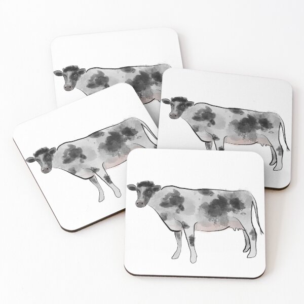 Item preview, Acuarela manchada linda vaca Lil designed and sold by reagzz.