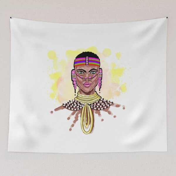 Item preview, Beautiful Black African Young Woman Looking Ahead designed and sold by Kainene.