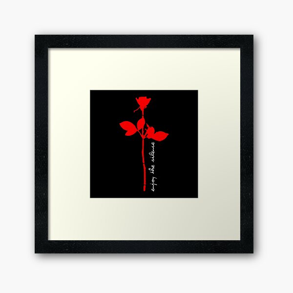 red flower Framed Art Print