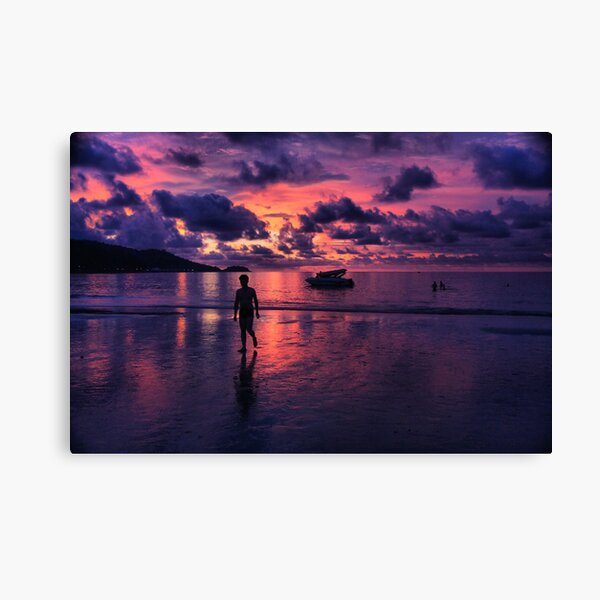 Patong beach sunset Canvas Print