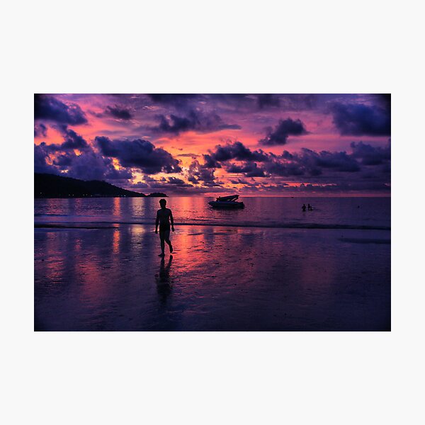 Patong beach sunset Photographic Print