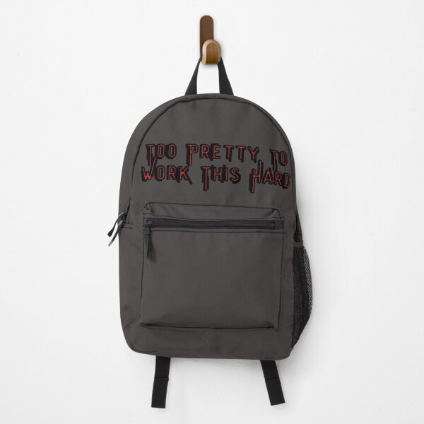 Item preview, Too Pretty To Work This Hard Edgy Red designed and sold by Pink Ribbon.
