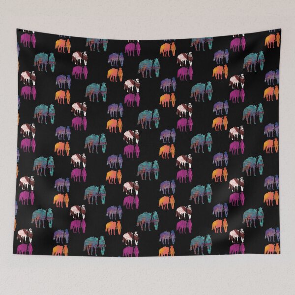 Item preview, Multicolor Cowgirl Leading Horse designed and sold by circus-unicorn.