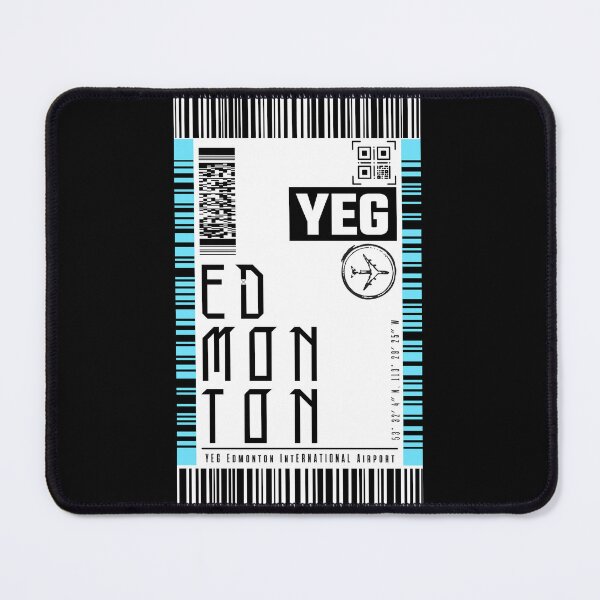 Item preview, EDMONTON YEG Boarding pass Luggage stickers designed and sold by LeddsoDello.