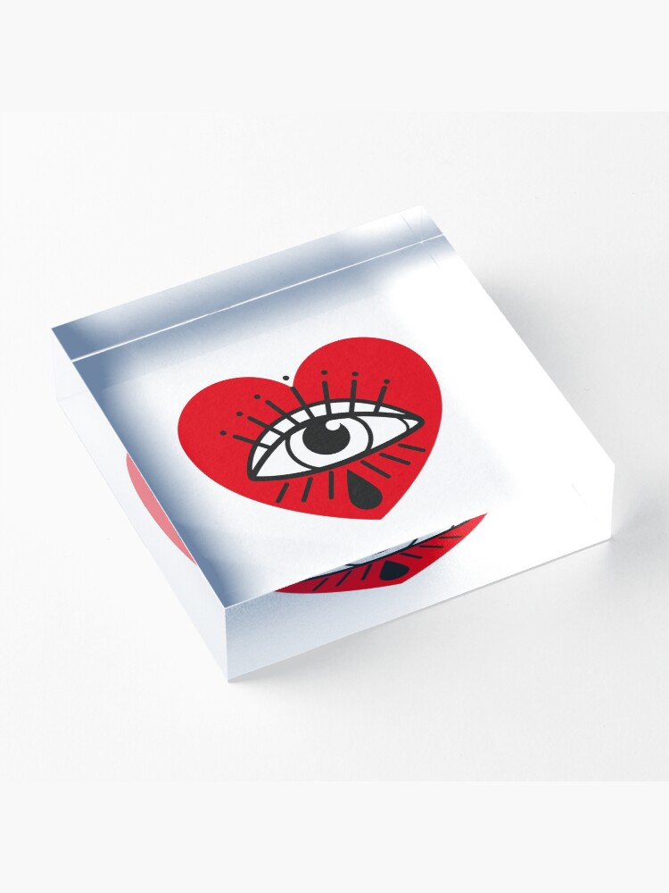 Alternate view of See with your heart Acrylic Block