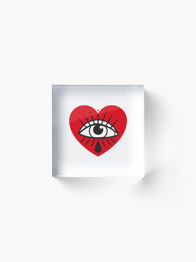 Alternate view of See with your heart Acrylic Block