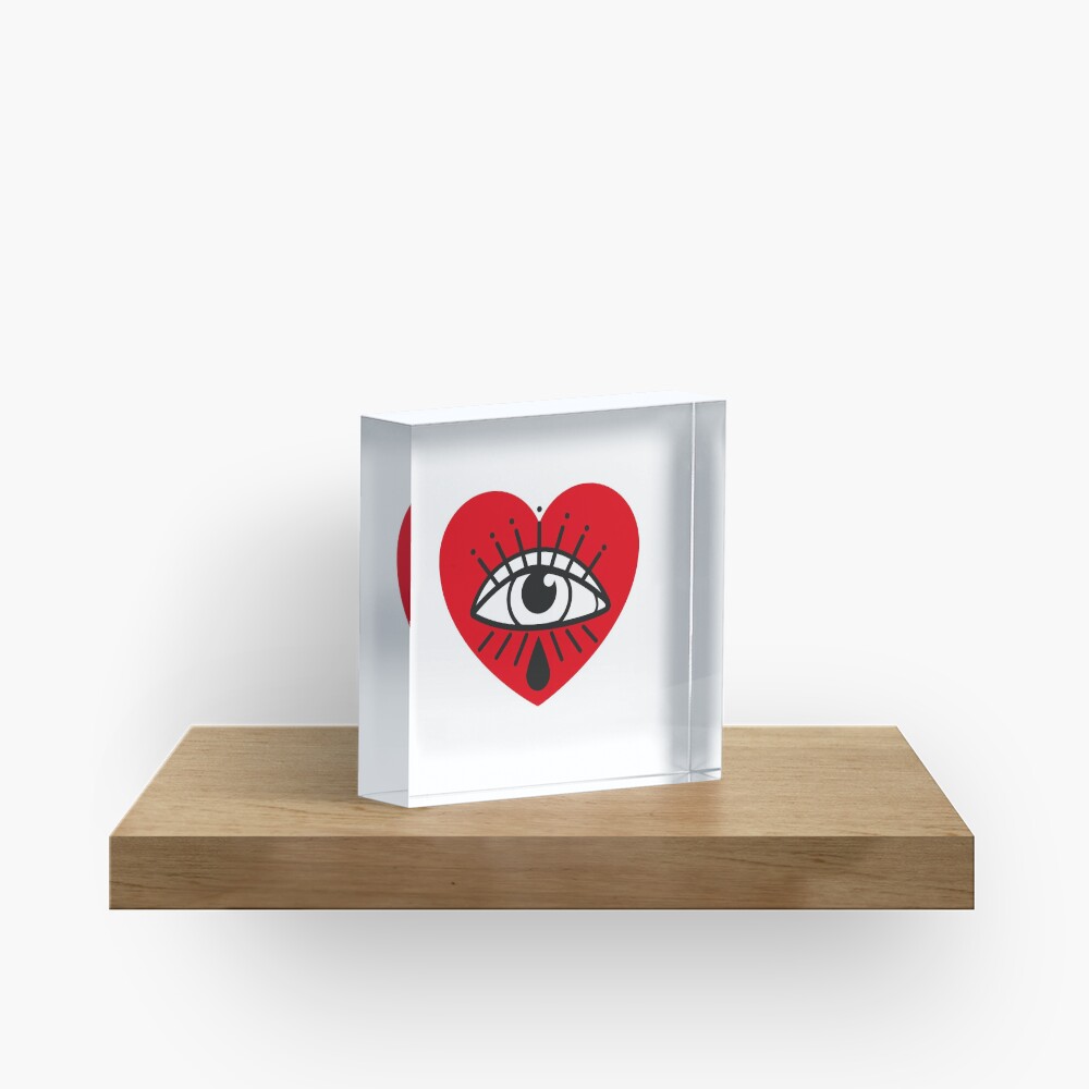 See with your heart Acrylic Block