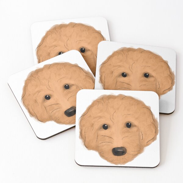 Item preview, Watercolor Goldendoodle Dog Face designed and sold by reagzz.
