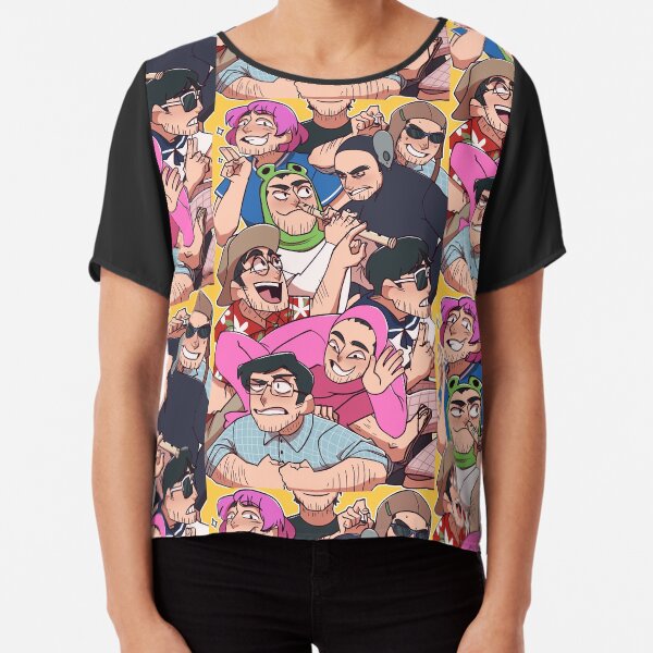 Filthy Frank Characters Chiffon Top