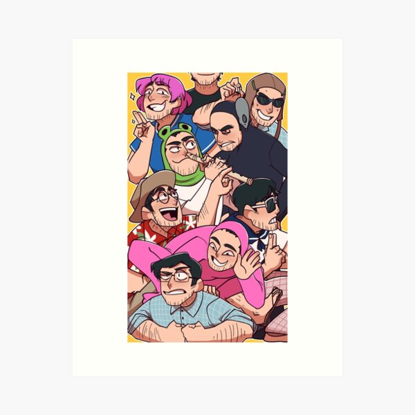 Filthy Frank Characters Art Print