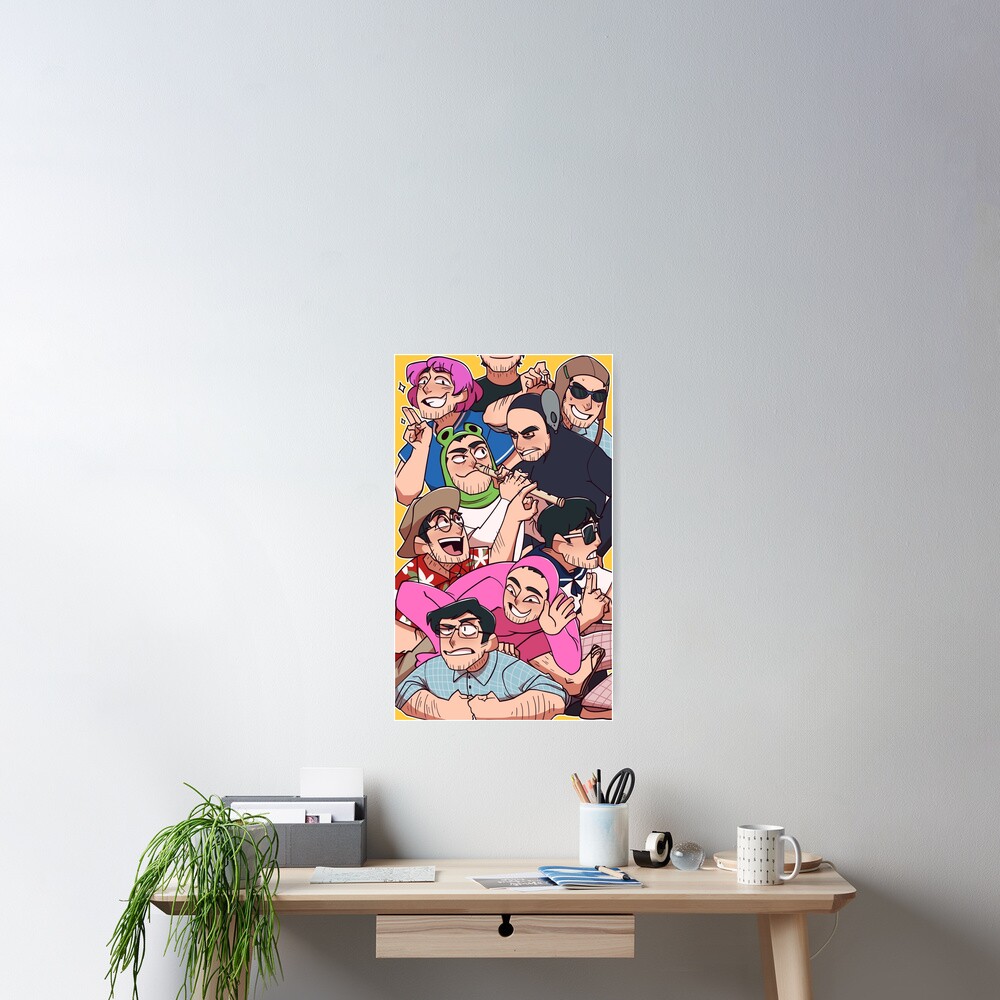 Filthy Frank Characters Poster By Oletarts Redbubble