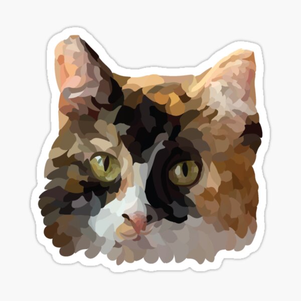 Item preview, Cute Calcio Cat Abstract designed and sold by Emily McGonagle.