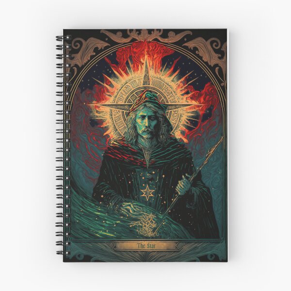Aperçu de l'œuvre La carte de tarot étoile créée et vendue par Ozy Art.