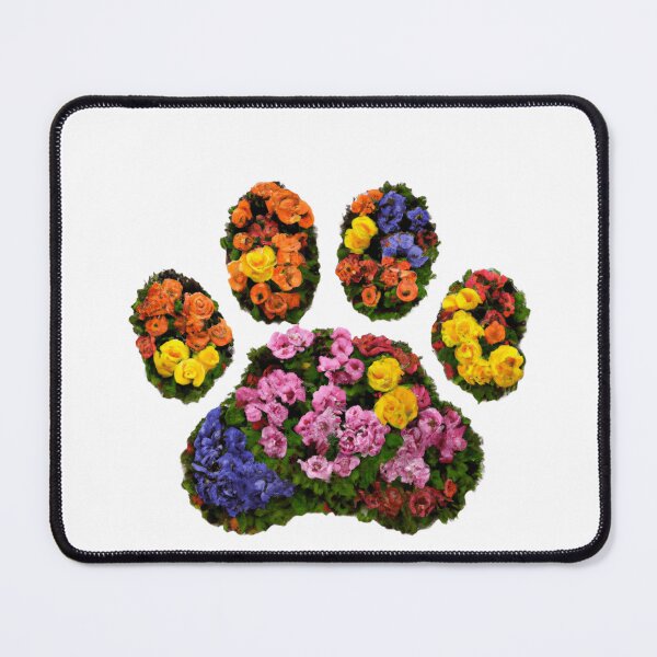 Item preview, Paw Print made of Wildflowers designed and sold by Lilieae.