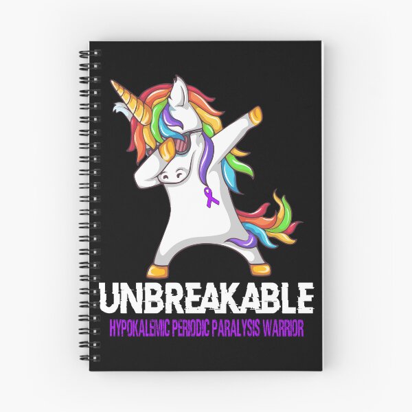 Item preview, Hypokalemic Periodic Paralysis Awareness - Unicorn Hypokalemic Periodic Paralysis Warrior Ribbon UNBREAKABLE designed and sold by Fernandezf.