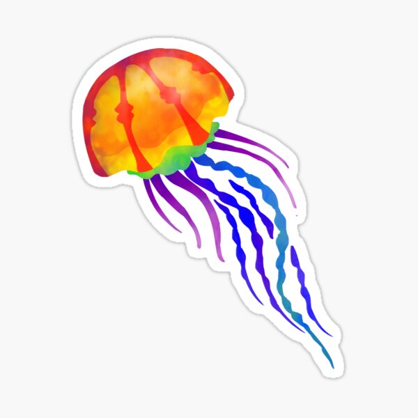 Rainbow Jellyfish Sticker