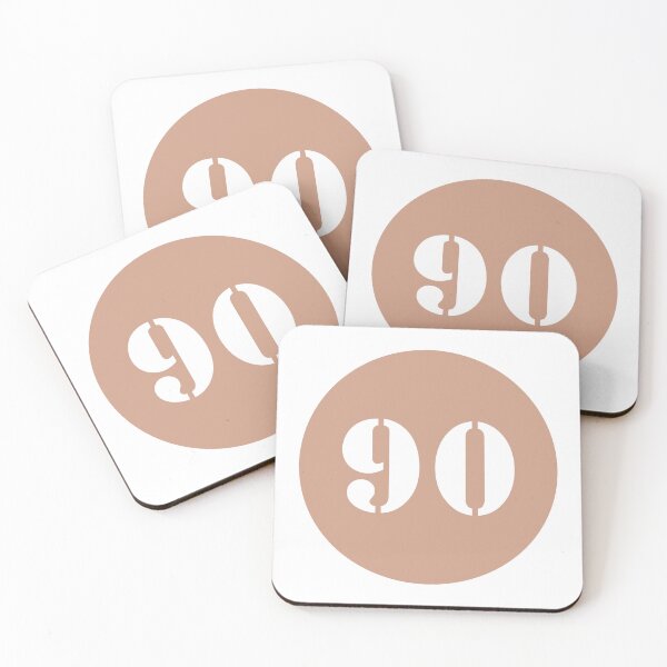 Item preview, Number Ninety (90) in Pink Circle designed and sold by Ching Teoh.