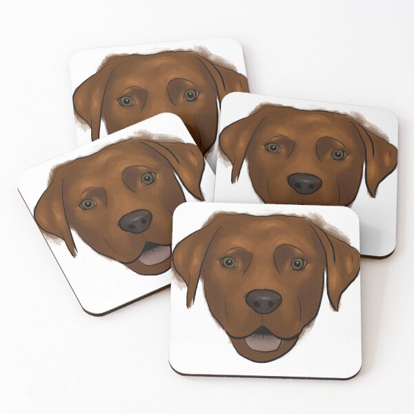 Item preview, Watercolor Fox Red Labrador Retriever Dog Face designed and sold by reagzz.