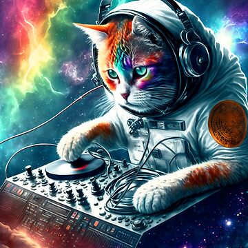 Cat DJ Party  Poster for Sale by Arteresting
