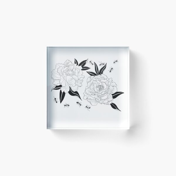 Item preview, Peonies and ants  designed and sold by Gia Catauro.