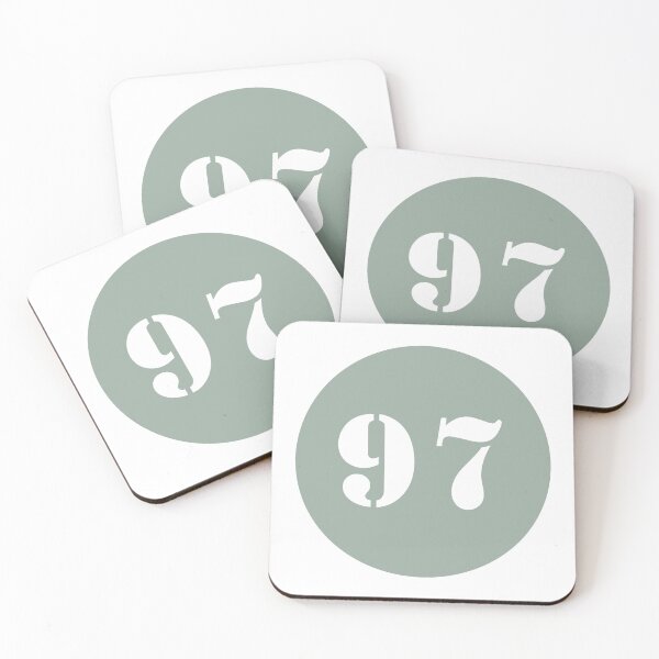 Item preview, Number Ninety Seven (97) in Green Circle designed and sold by Ching Teoh.