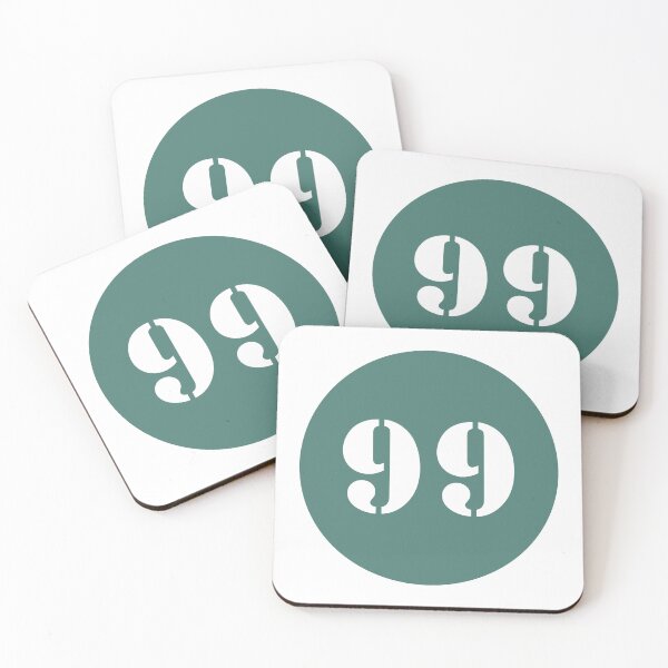 Item preview, Number Ninety Nine (99) in Green Circle designed and sold by Ching Teoh.