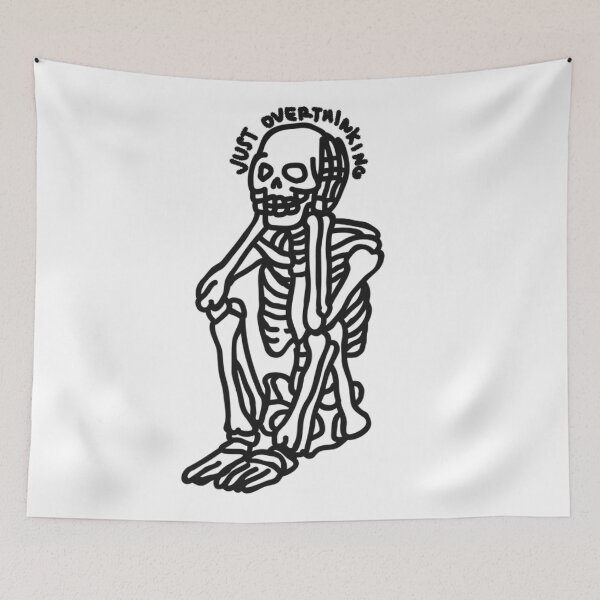 Item preview, Just overthinking skeleton designed and sold by marnilauren.