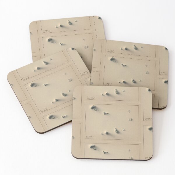 Item preview, Cape Verde Shaded Relief Map 3D digitally-rendered designed and sold by ThinkAboutMaps.