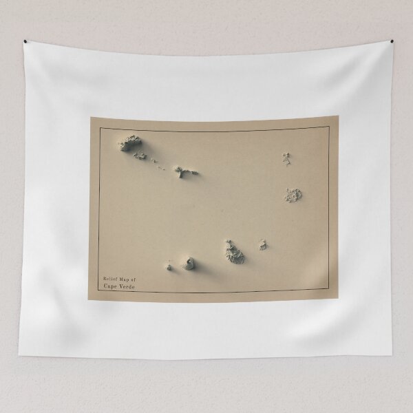 Item preview, Cape Verde Shaded Relief Map 3D digitally-rendered designed and sold by ThinkAboutMaps.