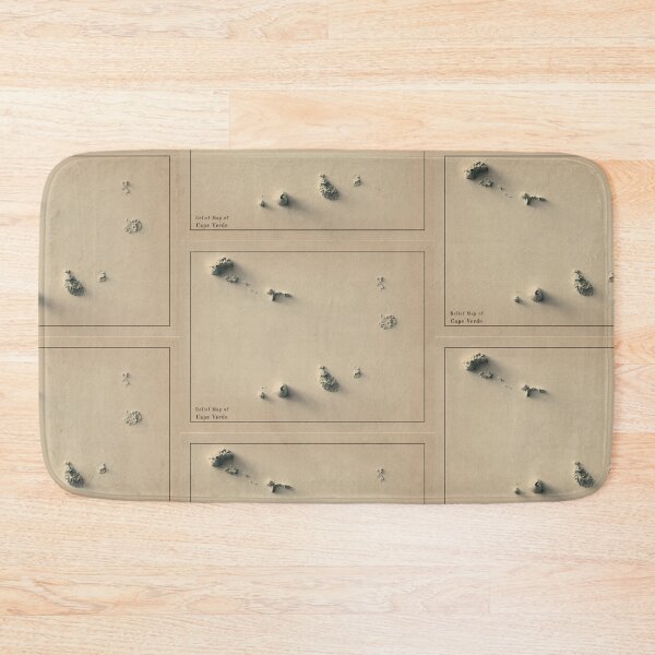 Item preview, Cape Verde Shaded Relief Map 3D digitally-rendered designed and sold by ThinkAboutMaps.