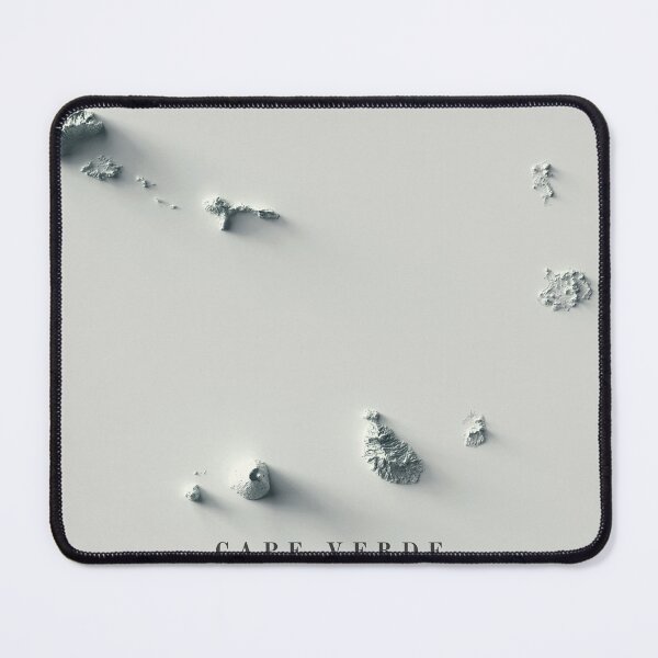 Item preview, Cape Verde Shaded Relief Map 3D digitally-rendered designed and sold by ThinkAboutMaps.