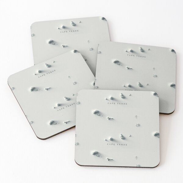 Item preview, Cape Verde Shaded Relief Map 3D digitally-rendered designed and sold by ThinkAboutMaps.