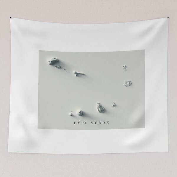 Item preview, Cape Verde Shaded Relief Map 3D digitally-rendered designed and sold by ThinkAboutMaps.