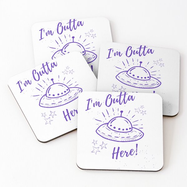 Item preview, I'm Outta Here! UFO version designed and sold by TheArtOfCJ.