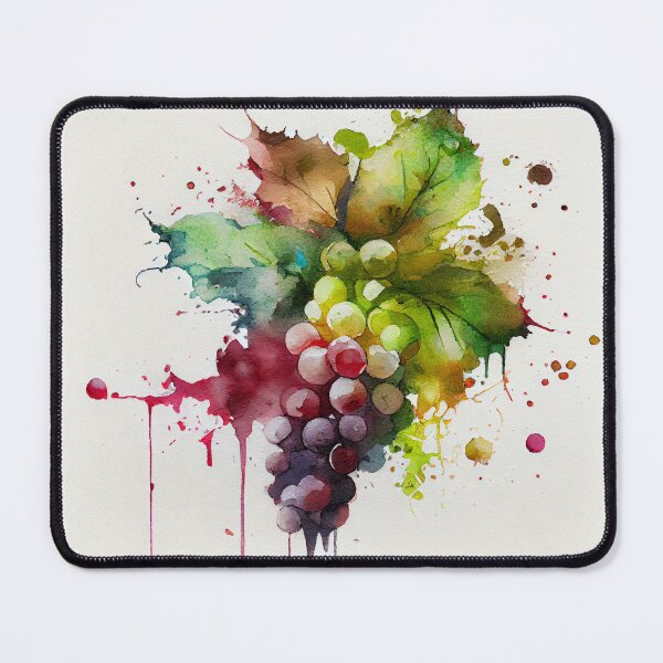Item preview, Watercolor blackberries with dripping paint ink splash designed and sold by DesArtStudio.