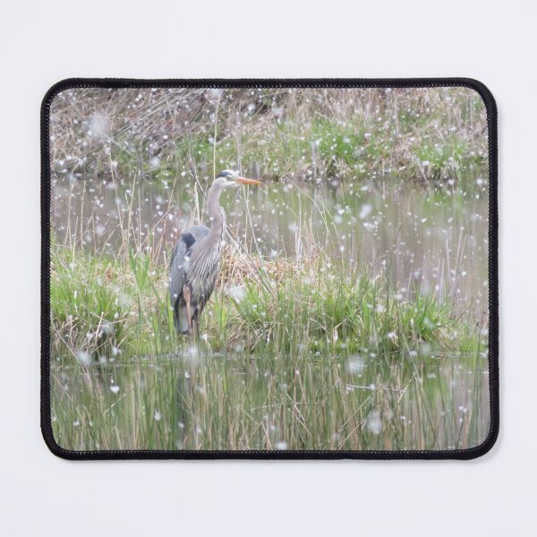 Item preview, Wintery Great Blue Heron designed and sold by catrantula.