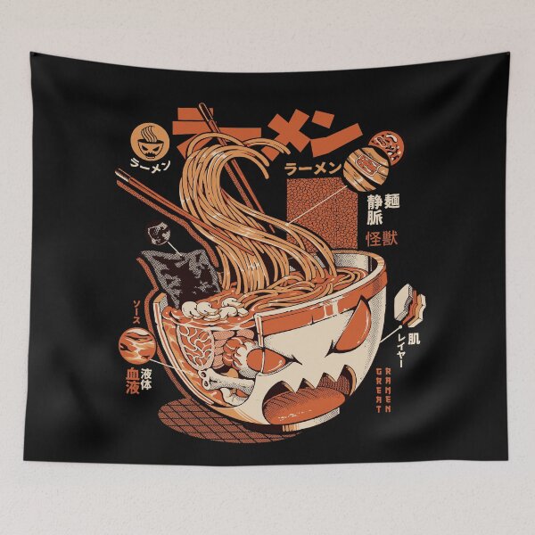 Item preview, Black X-ray Great Ramen! designed and sold by Ilustrata®.