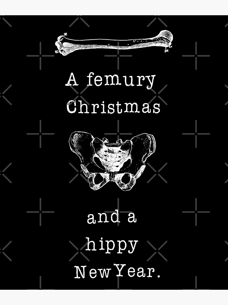 A Femury Christmas And A Hippy New Year Human Hip Pelvis and Leg 