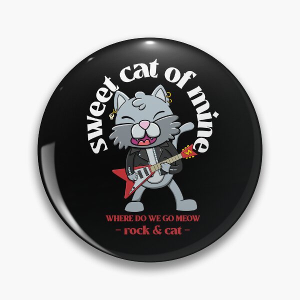 Item preview, sweet cat of mine rock : Cat playing guitar designed and sold by ImaginarStore.