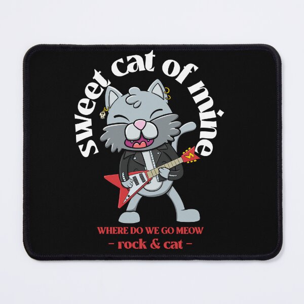 Item preview, sweet cat of mine rock : Cat playing guitar designed and sold by ImaginarStore.