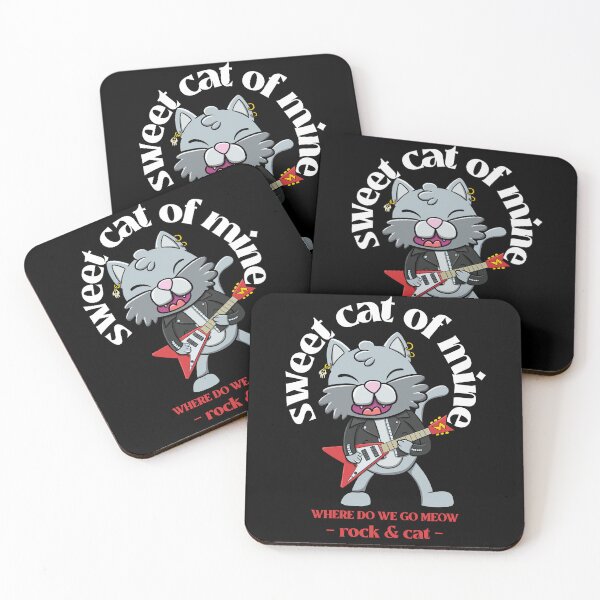 Item preview, sweet cat of mine rock : Cat playing guitar designed and sold by ImaginarStore.