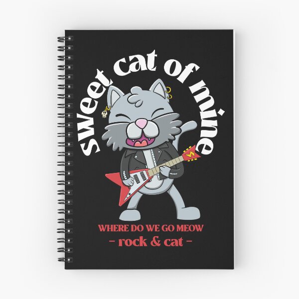 Item preview, sweet cat of mine rock : Cat playing guitar designed and sold by ImaginarStore.