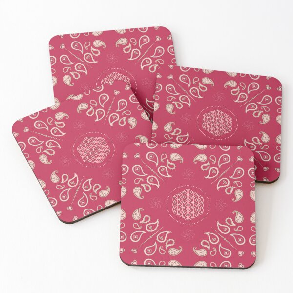Item preview, Viva Magenta Sacred Geometry Flower of Life Bandana Pattern designed and sold by ClaudiaFlores.