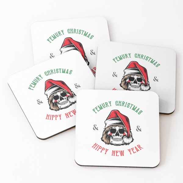 Item preview, Femury Christmas And Hippy New Year Horror Santa Claus Skull Anatomy Puns Skeleton Medical Humor Funny Christmas Gift for Nurses Science Teachers Students Nerds Geeks designed and sold by ArtistryPrint.