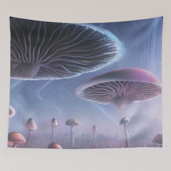 Item preview, Flying Mushroom World | Fantacy UFO Shrooms designed and sold by SchlossInspire.