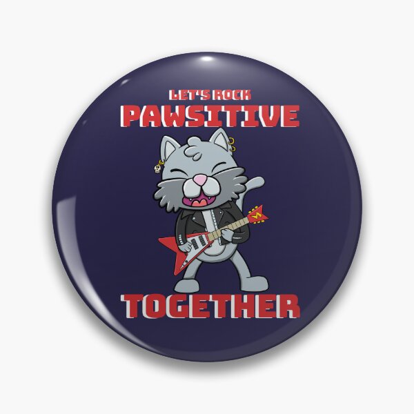 Item preview, Pawsitive cattitude : rocking cat designed and sold by ImaginarStore.