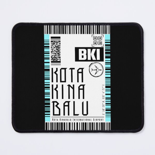 Item preview, KOTA KINABALU sabah boarding pass luggage sticker designed and sold by LeddsoDello.